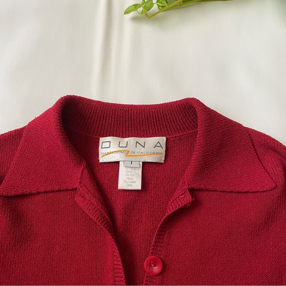 Vintage Knit Collared Sweater Polo by DUNA - Picture 2 of 5